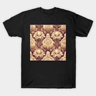 Baroque floral pattern, model 2 T-Shirt